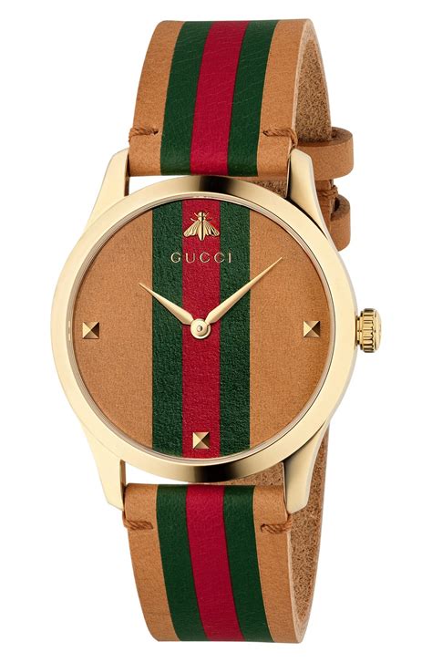 gucci 3862e|gucci 38mm leather strap watch.